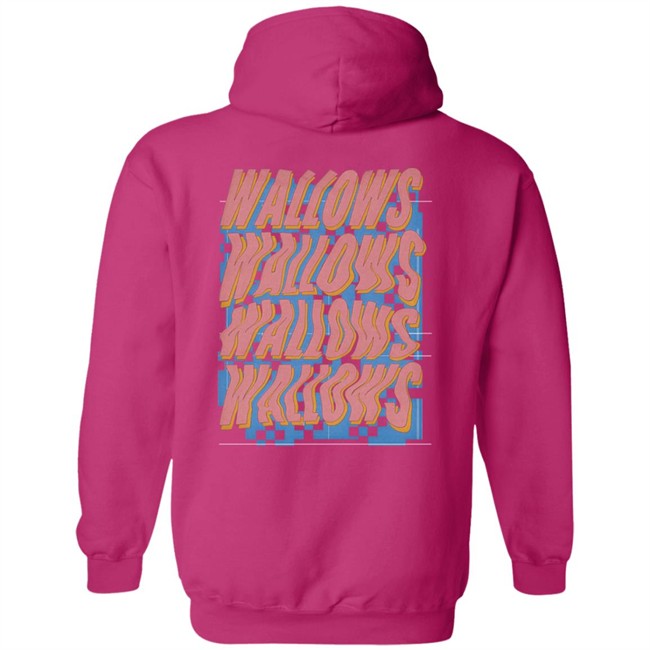 Wallows Music Wallows Warped Logo Hoodie Wallows Music Wallows Warped Logo Hoodie