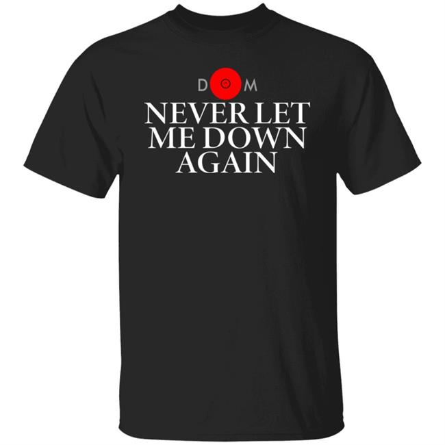 Never Let Me Down Again DM white logo Shirt Matt Pinfield