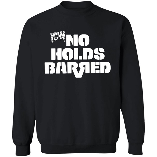 Icw No Holds Barred Classic Logo Shirt White Icw No Holds Barred Classic Logo Shirt White