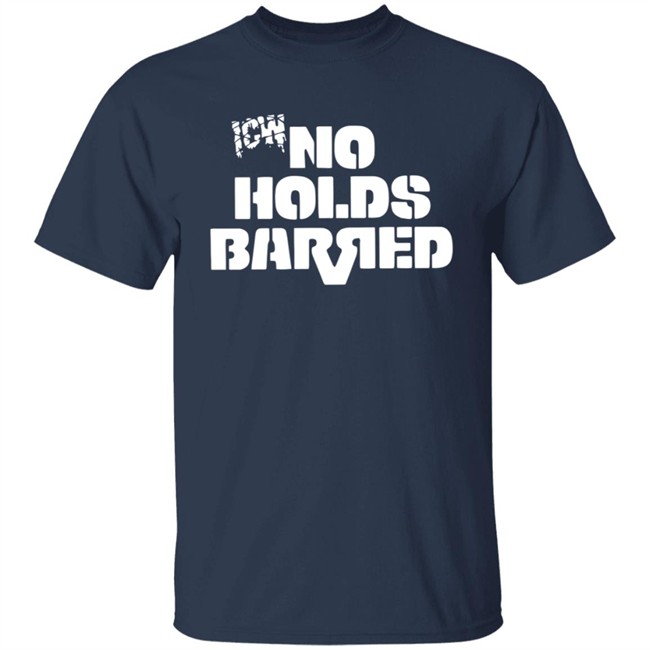 Icw No Holds Barred Classic Logo Shirt White Icw No Holds Barred Classic Logo Shirt White