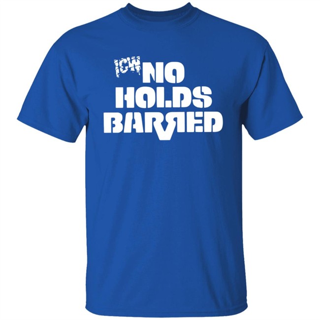 Icw No Holds Barred Classic Logo Shirt White Icw No Holds Barred Classic Logo Shirt White