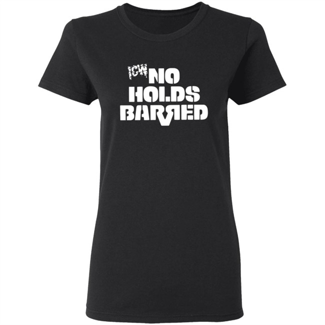 Icw No Holds Barred Classic Logo Shirt White Icw No Holds Barred Classic Logo Shirt White
