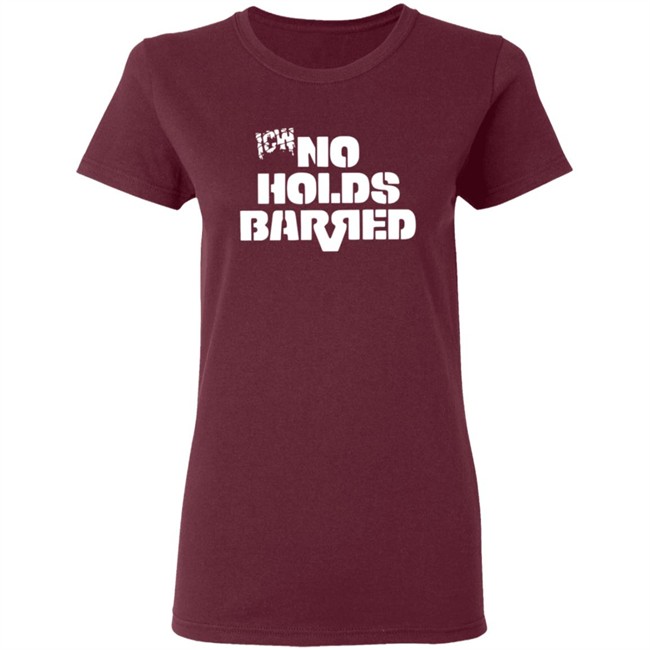 Icw No Holds Barred Classic Logo Shirt White Icw No Holds Barred Classic Logo Shirt White