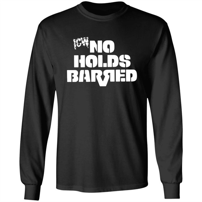 Icw No Holds Barred Classic Logo Shirt White Icw No Holds Barred Classic Logo Shirt White
