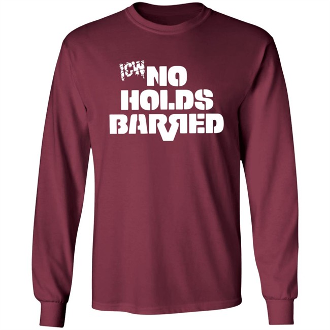 Icw No Holds Barred Classic Logo Shirt White Icw No Holds Barred Classic Logo Shirt White