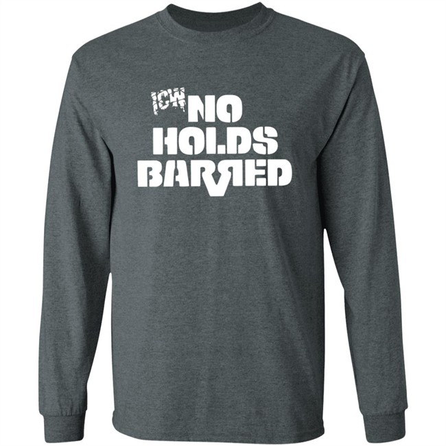 Icw No Holds Barred Classic Logo Shirt White Icw No Holds Barred Classic Logo Shirt White