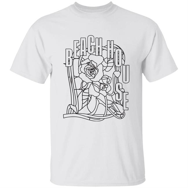 Beach House Merch Rose Stained Glass Shirt