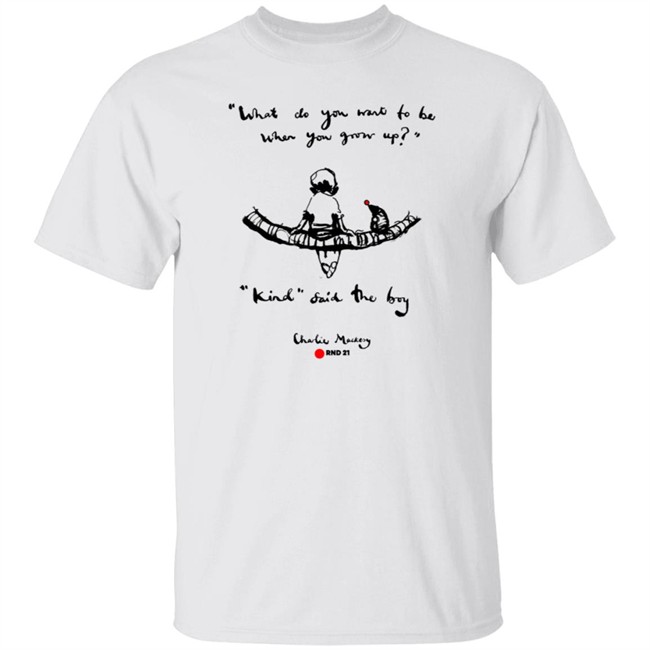 Limited Edition Charlie Mackesy Be Kind Red Nose Day Shirt
