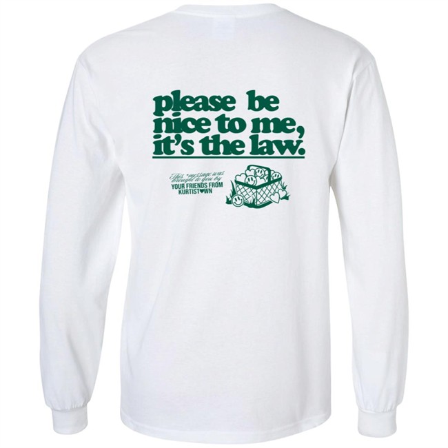 Limited Edition Kurtis Conner Shop Please Be Nice To Me SweatShirt Limited Edition Kurtis Conner Shop Please Be Nice To Me SweatShirt