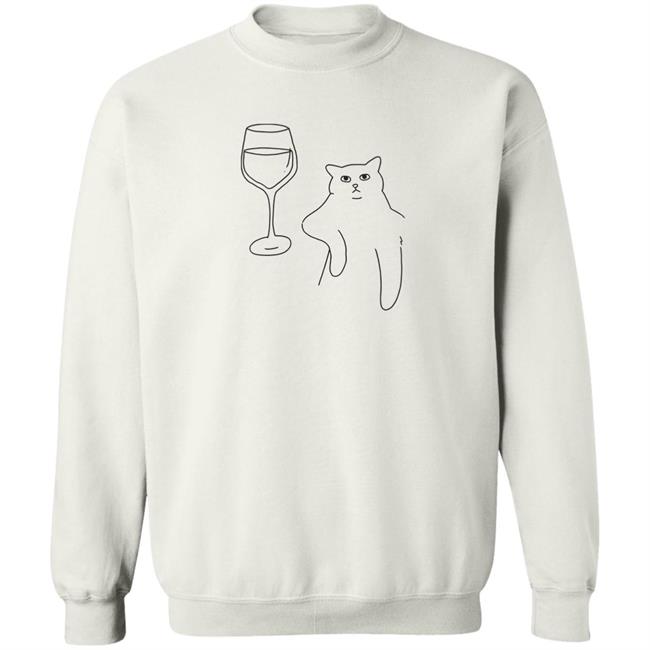 Wine Cat T Shirt Poorly Drawn Cats Wine Cat T Shirt Poorly Drawn Cats