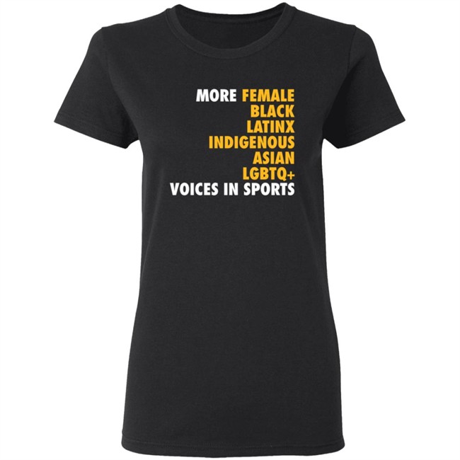 Megan Reyes More Diverse Voices In Sports T Shirt Megan Reyes More Diverse Voices In Sports T Shirt