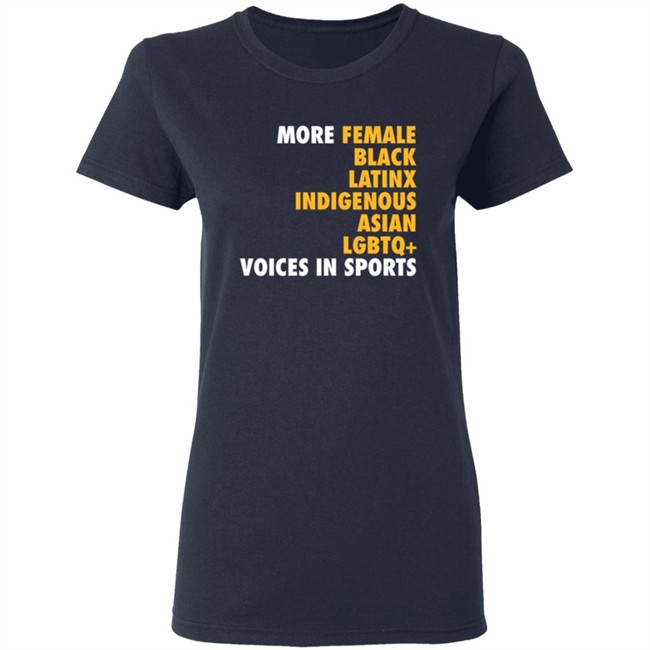 Megan Reyes More Diverse Voices In Sports T Shirt Megan Reyes More Diverse Voices In Sports T Shirt