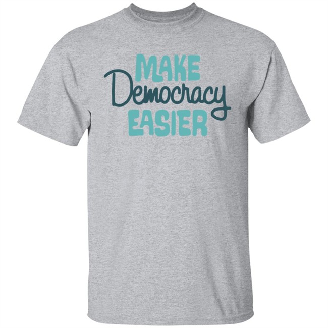 Crooked Media Make Democracy Easier Hoodie Crooked Media Make Democracy Easier Hoodie