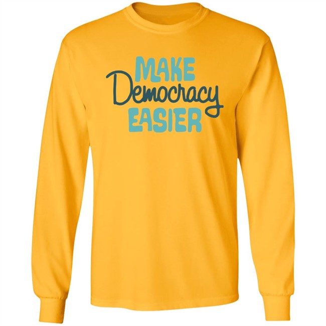 Crooked Media Make Democracy Easier Hoodie Crooked Media Make Democracy Easier Hoodie
