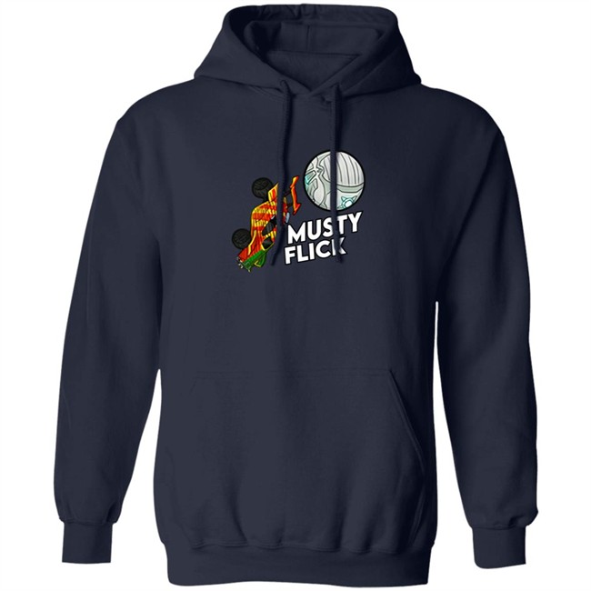 Amustycow Merch Musty Flick Red and Orange Car Hoodie Amustycow Merch Musty Flick Red and Orange Car Hoodie