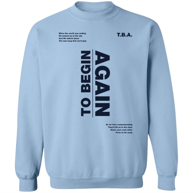 Ingrid Michaelson Tba To Begin Again Hoodie Ingrid Michaelson Tba To Begin Again Hoodie
