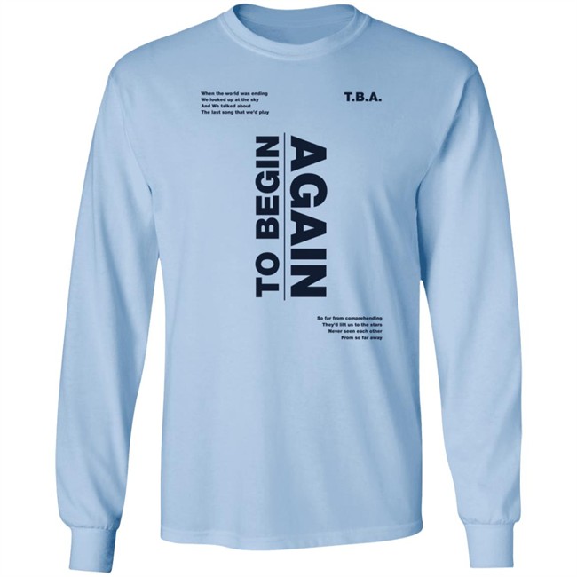 Ingrid Michaelson Tba To Begin Again Hoodie Ingrid Michaelson Tba To Begin Again Hoodie