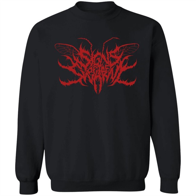 Rising Merch Signs Of The Swarm Logo Grey Shirt Rising Merch Signs Of The Swarm Logo Grey Shirt