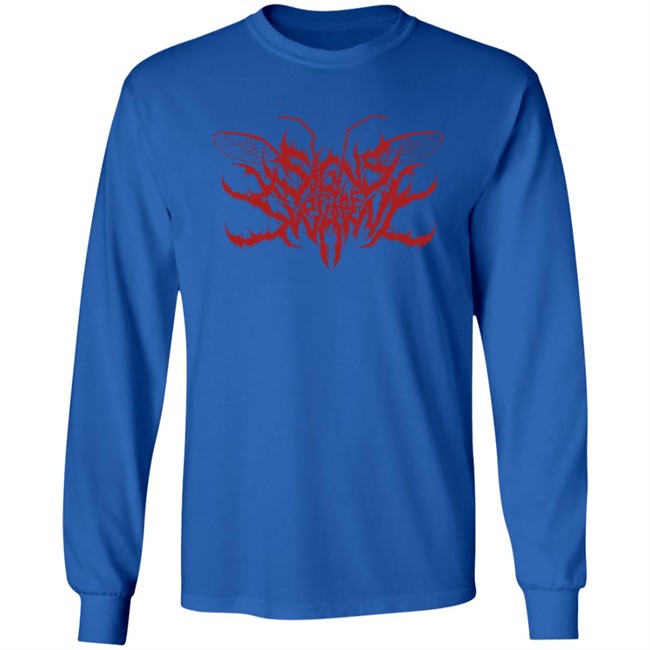 Rising Merch Signs Of The Swarm Logo Grey Shirt Rising Merch Signs Of The Swarm Logo Grey Shirt