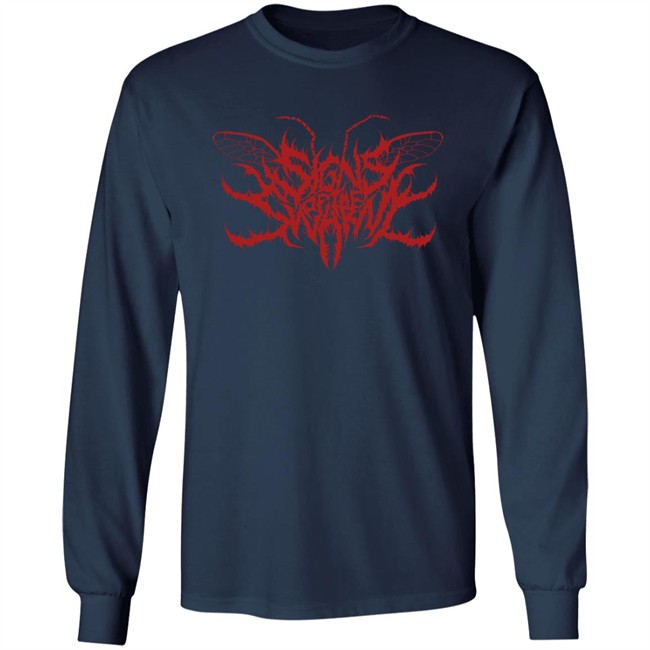 Rising Merch Signs Of The Swarm Logo Grey Shirt Rising Merch Signs Of The Swarm Logo Grey Shirt
