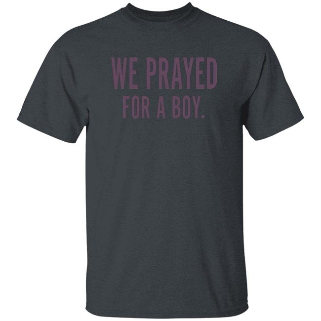 Thrift Store Art We Prayed For A Boy Shirt Thrift Store Art We Prayed For A Boy Shirt
