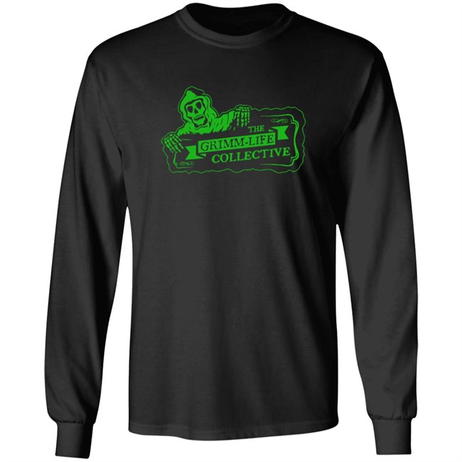 Grimm Life Collective Monster Green Grimm Life Ghoul Logo T Shirt