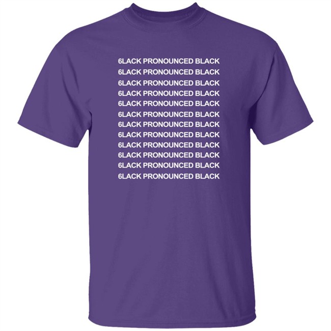 6Lack Pronounced Black T Shirt 6Lack Pronounced Black T Shirt