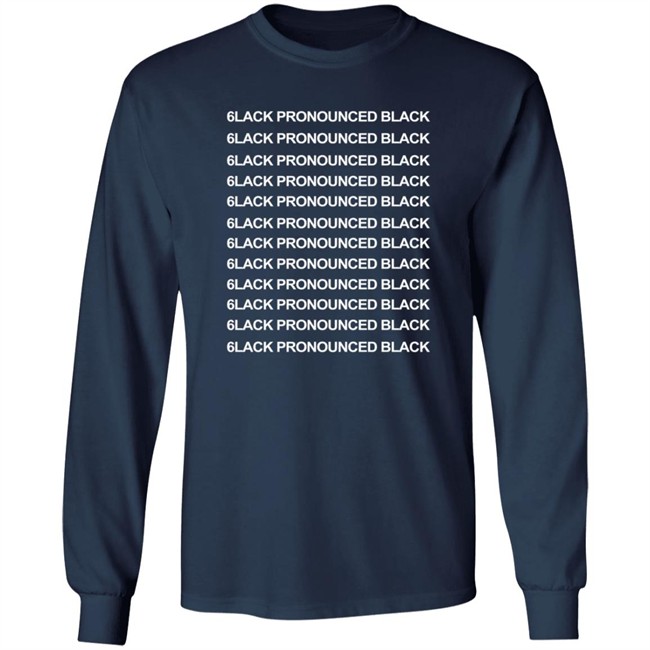 6Lack Pronounced Black T Shirt 6Lack Pronounced Black T Shirt