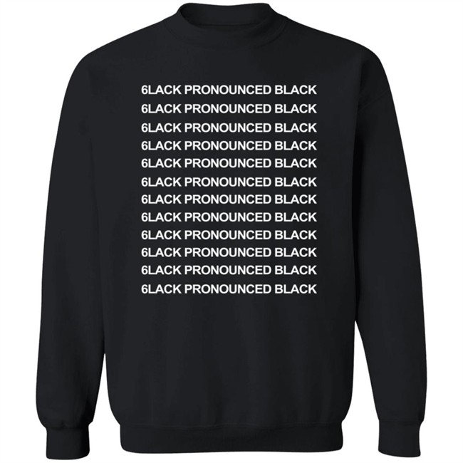 6Lack Pronounced Black T Shirt 6Lack Pronounced Black T Shirt