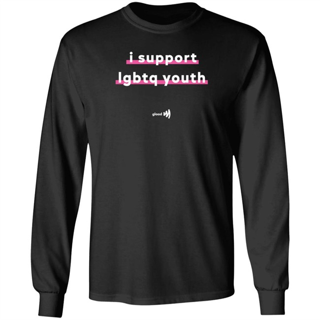 gladd i support lgbtq youth t shirt