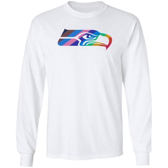 seahawksross mathews seahawks logo pride rainbow t shirt