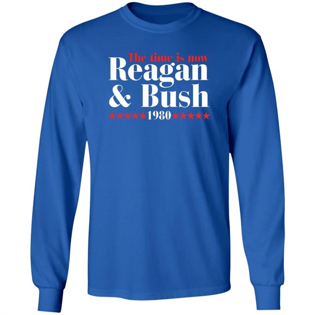 the time is now reagan bush 1980 t shirt the time is now reagan bush 1980 t shirt