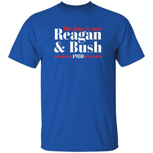 the time is now reagan bush 1980 t shirt the time is now reagan bush 1980 t shirt