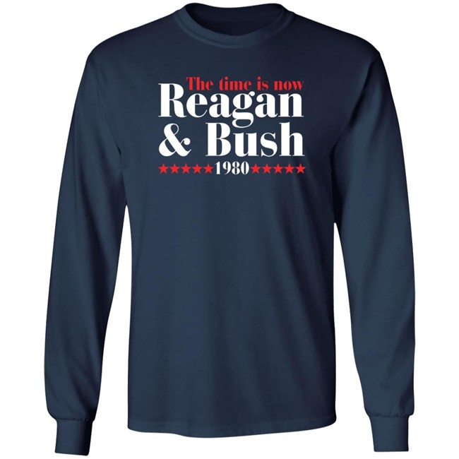 the time is now reagan bush 1980 t shirt the time is now reagan bush 1980 t shirt