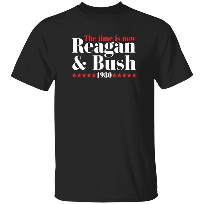 the time is now reagan bush 1980 t shirt the time is now reagan bush 1980 t shirt