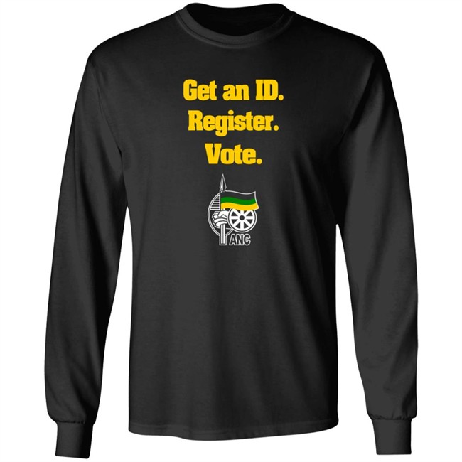 anc get an id register vote t shirt