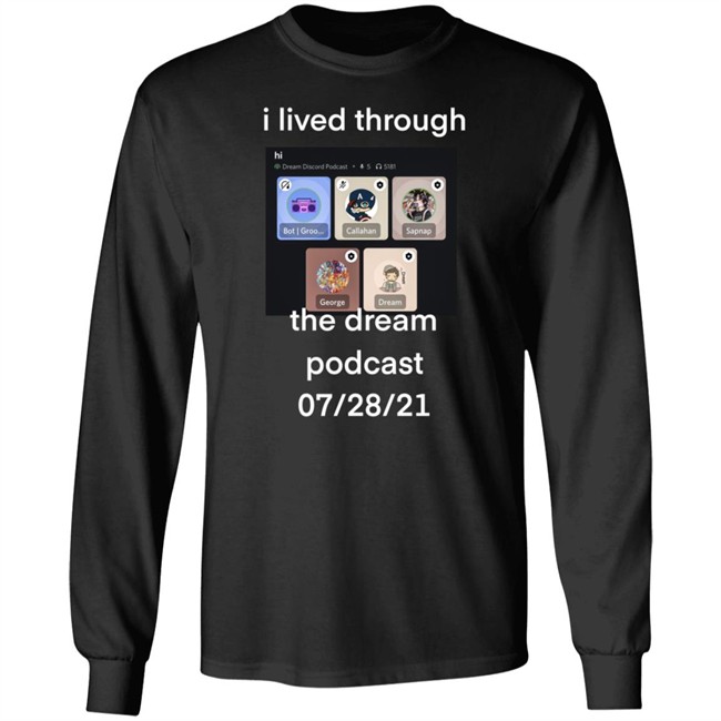 amythysts i lived through the dream podcast t shirt