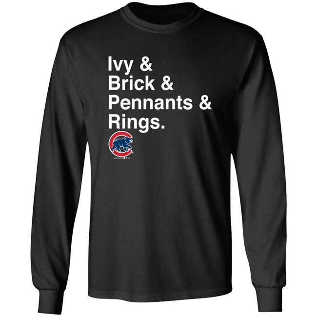 under armour chicago cubs ivy brick pennants rings t shirt