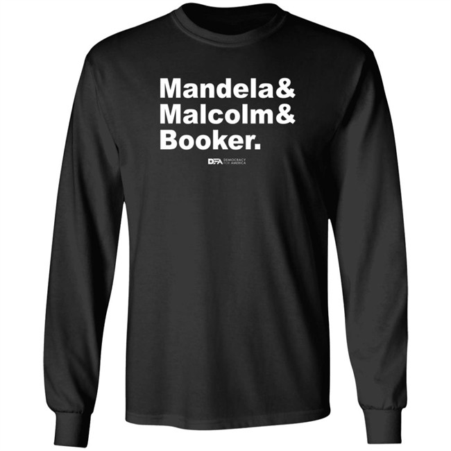 democracy for america senate mandela malcolm booker t shirt democracy for america senate mandela malcolm booker t shirt