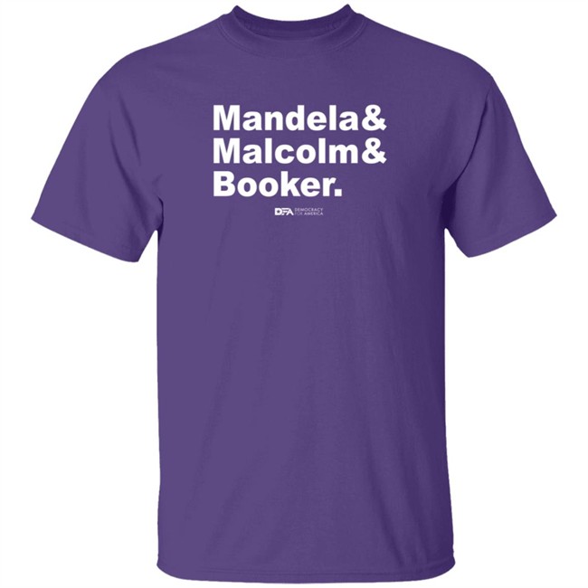 democracy for america senate mandela malcolm booker t shirt democracy for america senate mandela malcolm booker t shirt
