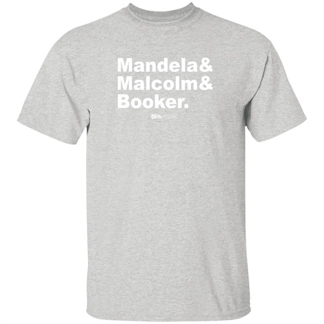 democracy for america senate mandela malcolm booker t shirt democracy for america senate mandela malcolm booker t shirt