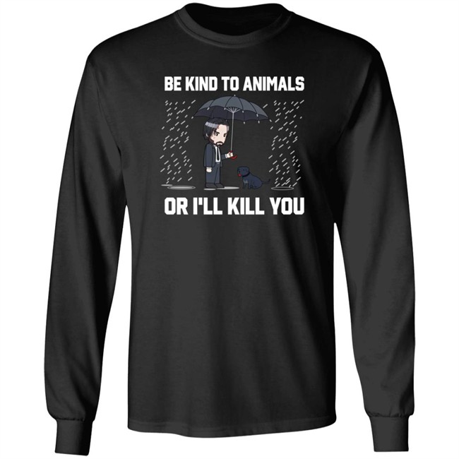 lance reddick be kind to animals or i'll kill you t shirt