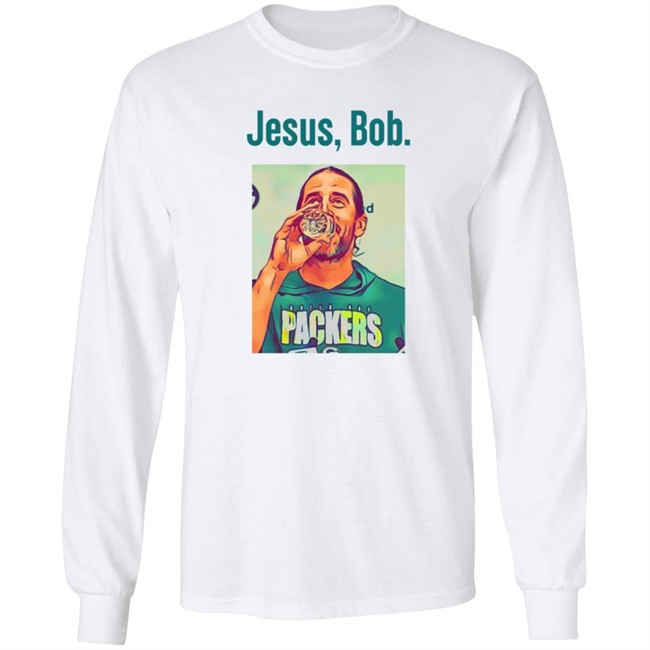 jason wilde jesus bob aaron rodgers t shirt