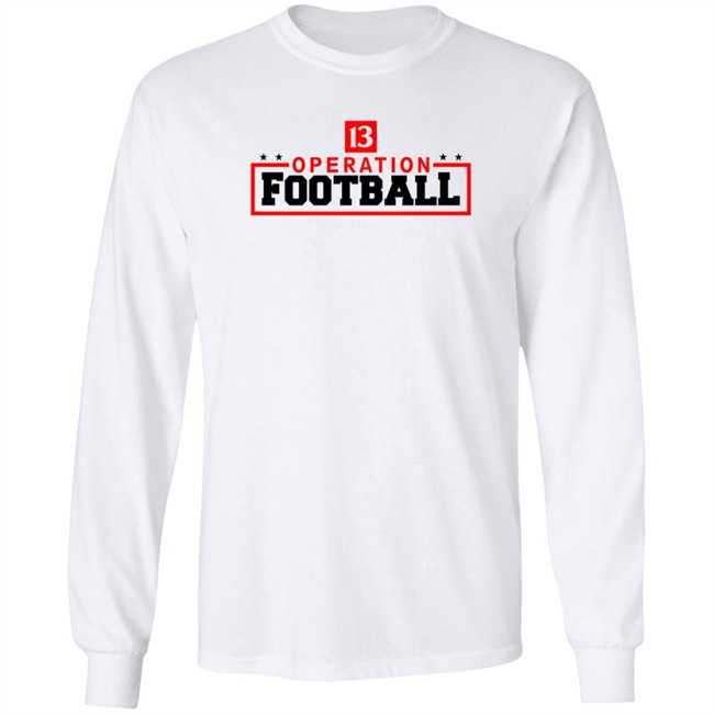 dave calabro 13 wthr operation football t shirt