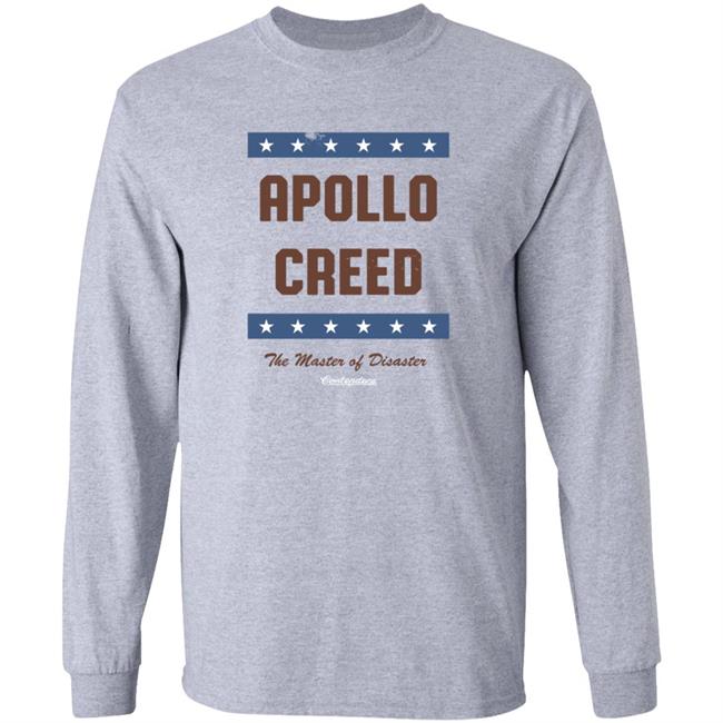 contenders clothing apollo creed master of disaster shirt