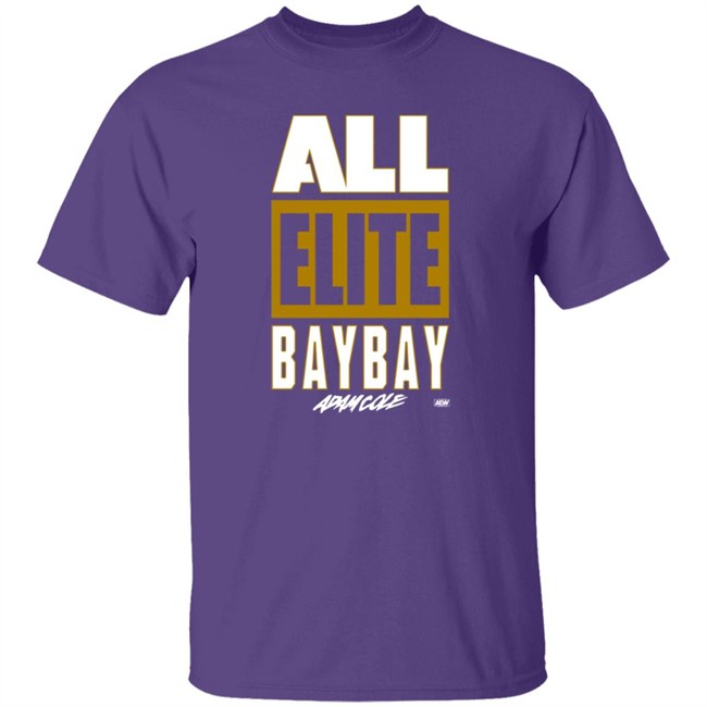 All Elite Wrestling Adam Cole All Elite Bay Bay T Shirt Hang - All Elite Wrestling Adam Cole All Elite Bay Bay T Shirt