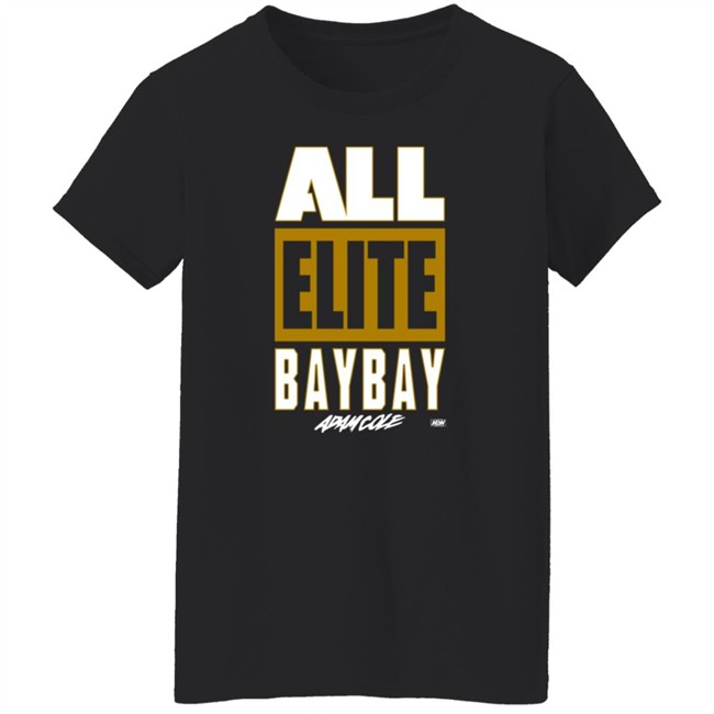 All Elite Wrestling Adam Cole All Elite Bay Bay T Shirt Hang - All Elite Wrestling Adam Cole All Elite Bay Bay T Shirt