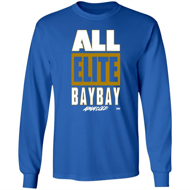 All Elite Wrestling Adam Cole All Elite Bay Bay T Shirt Hang - All Elite Wrestling Adam Cole All Elite Bay Bay T Shirt