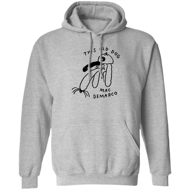 Mac Demarco Merch Mac Demarco Dog Doodle White Shirt Hang - Mac Demarco Merch Mac Demarco Dog Doodle White Shirt
