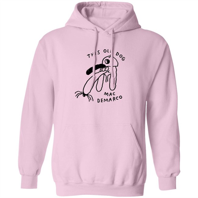 Mac Demarco Merch Mac Demarco Dog Doodle White Shirt Hang - Mac Demarco Merch Mac Demarco Dog Doodle White Shirt